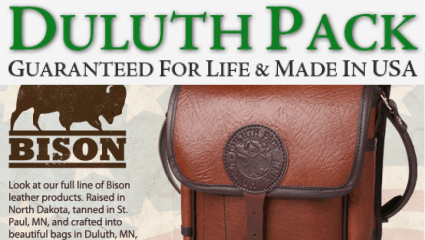 eshop at Duluth Pack's web store for Made in the USA products